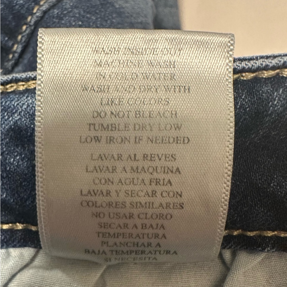 Kancan Signature Mid Rise Ankle Skinny‎ Capri Jeans Women's Size 30 Distressed - Picture 5 of 7